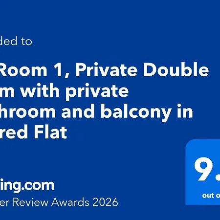 Séjour chez l'habitant F5 1, Private Double With Private Bathroom And Balcony In Shared Flat