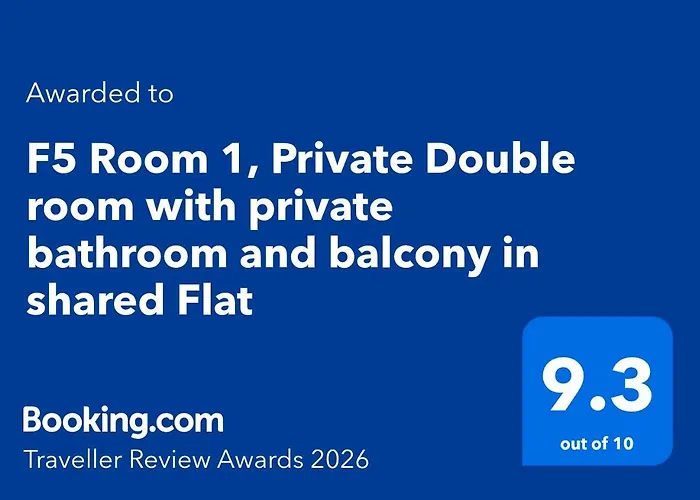 Homestay F5 1, Private Double With Private Bathroom And Balcony In Shared Flat